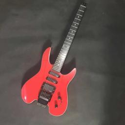 Guitarra elétrica Headless, 6 cordas, portátil, metal, com formato retangular, para a música, para ser personalizado, qualquer estilo - Image 5
