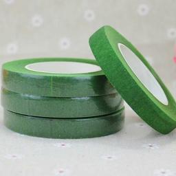 Fita autoadesiva de papel verde, filme de enxerto, caules florais para grinaldas, artesanato DIY, flor de seda artificial, 2 rolos, 30m - Image 4