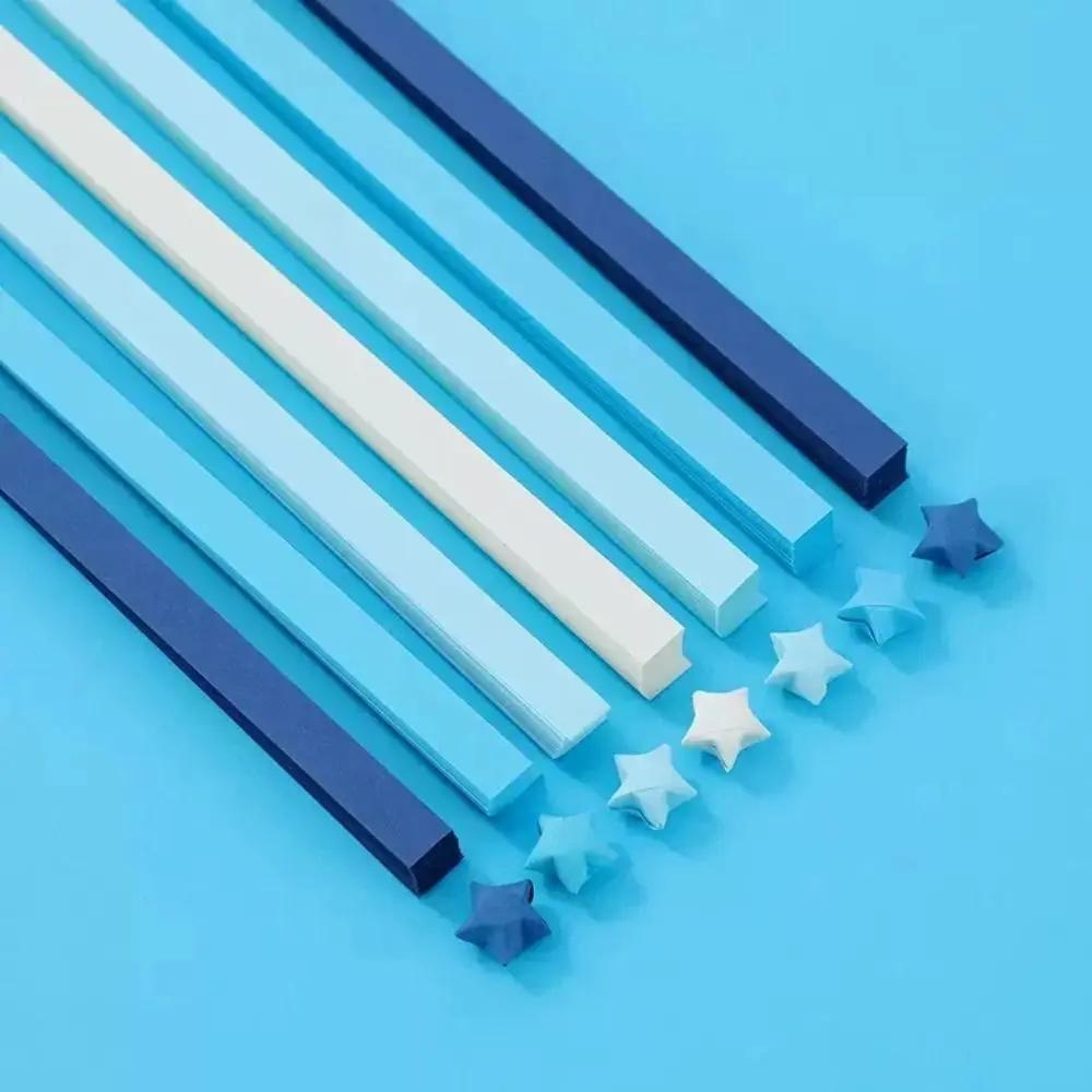 Estrelas de Papel Origami Lucky Star, Artesanato DIY, Tiras Dobráveis para Artes, 540 Folhas - Image 1