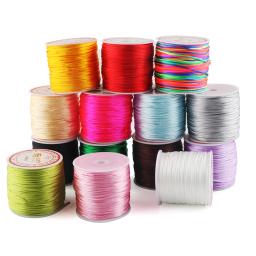 Kovict-Corda de Nylon Multicolor para Fazer Jóias, DIY Corrente Chupeta, Acessórios Colar, 1.5mm, 55m por Rolo, 1Pc - Image 2