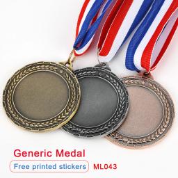 Medalhas Em Branco Para Jogos De Competição, Qualquer Jogos De Competição Prêmios, Ouro, Prata, Bronze, Medalha Comemorativa, Lembrança Personalizada - Image 4