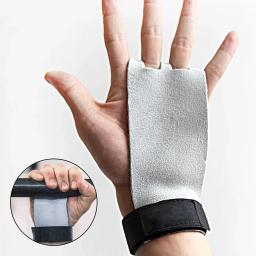 Luvas De Levantamento De Peso De Couro Sintético, Aperto De Mão De Ginástica, Guarda De Haltere, Palma Proteger Luva Para Pull Up Bar, Crossfit, Ginásio - Image 1