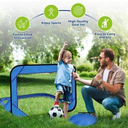 Rede de gol de futebol infantil pop up, 4 modos, 4 em 1, dobrável, interna e externa, para melhorar a precisão de passagem e tiro - Image 4