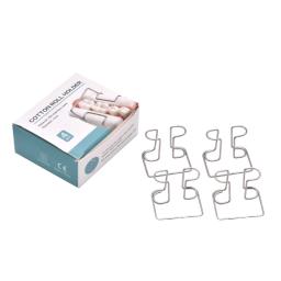 Aço inoxidável dental algodão rolo titular clip, autoclaváveis suprimentos de laboratório, clínica Ortho isolador ferramenta, 4pcs - Image 6