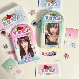 Livro Kawaii Mini Colete com Chaveiro, Álbum de Fotos, Bolsa Titular, Pasta 3 ", Bolso 28, Ídolo - Image 1