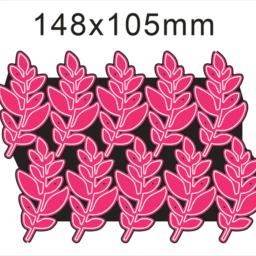 Conjunto de 10 peças de folhas para decoração de fundo, corte de metal, faça você mesmo, scrapbook, cartões de papel, gravação, artesanato, corte artesanal - Image 4