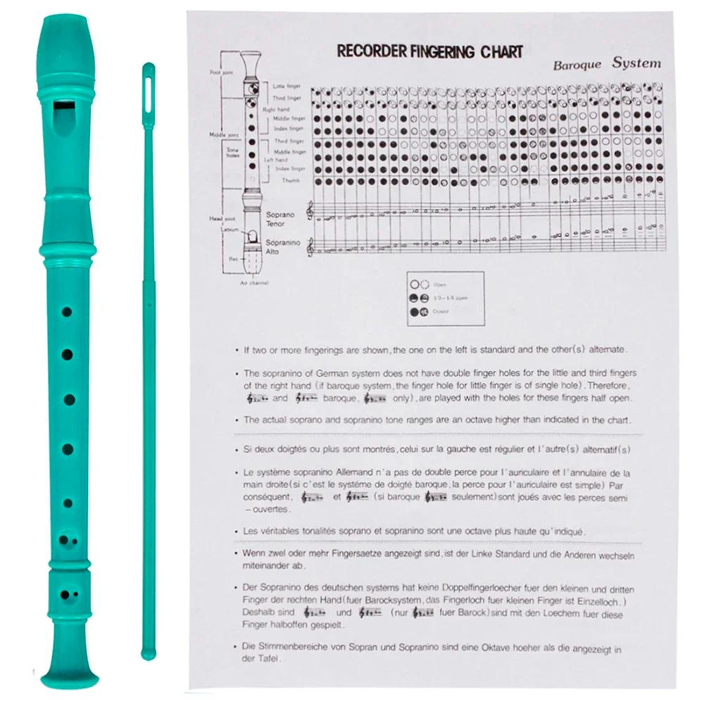 Flauta Vertical de madeira para Iniciantes, Gravadores de Prática Profissional, ABS Orff, Presente Infantil, 8 Buracos, Harpa - Image 1