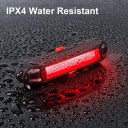 Luz traseira da bicicleta super brilhante led luz da bicicleta usb recarregável selim garfo luz de aviso segurança lanterna traseira da bicicleta - Image 1
