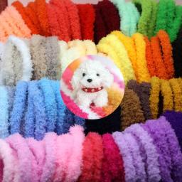DIY Coral Velvet Chenille Sticks, Pipe Cleaner, Making Cute Dog, Puppy, Cat, Brinquedo Infantil Criativo, Moda, Hastes, 15mm x 1mm Folha - Image 6