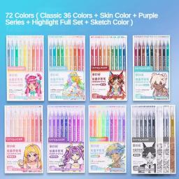 9/99 cores morandi gel caneta manual 0.5mm estudantes escrita pintura desenho arte marcadores caneta papelaria material escolar - Image 1