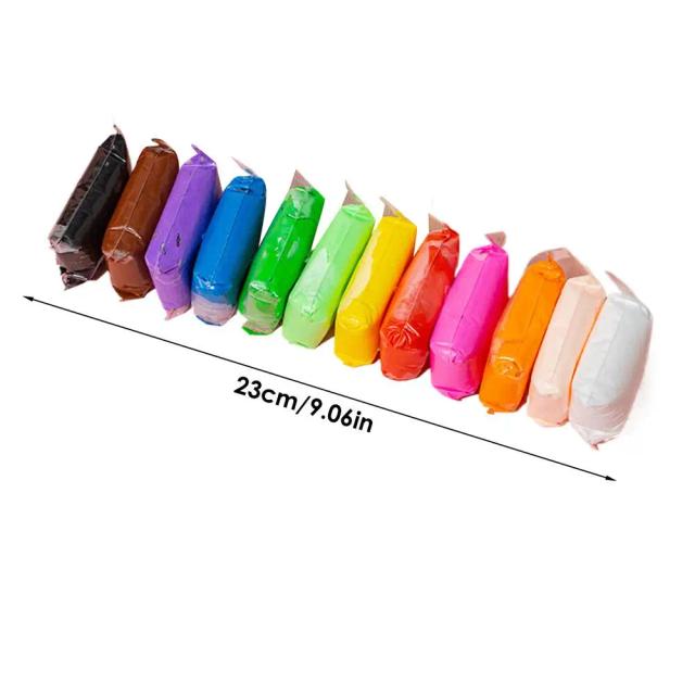 Kit de Argila Colorida para Modelagem Infantil - Secagem ao Ar - Estimula Criatividade e Coordenação