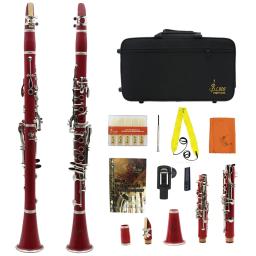 SLADE-Tubo profissional preto para clarinete com kit de limpeza 17 teclas clarinete, bb, palhetas Acessórios para performance de concerto - Image 5