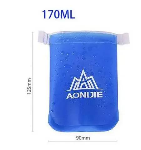 Aonijie 2020 novo silicone dobrável garrafa de água ao ar livre viagem esporte correndo ciclismo chaleira material macio e saudável 250- 600ml - Image 1