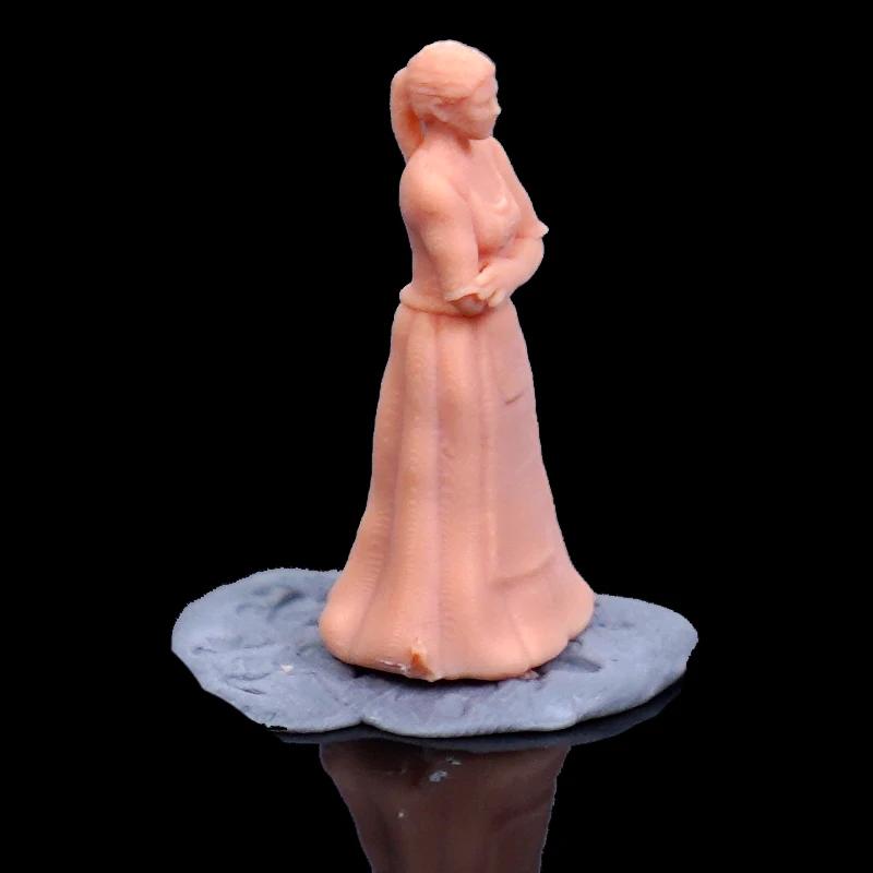 1/87 1:64 1/43 figura cabeça de toque dona de casa miniatura modelo tabela areia vilão cena precisa ser colorido por si mesmo - Image 1