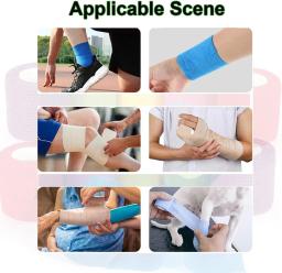 15 pçs 2.5/5/7.5cm colorido esportes auto adesivo elástico respirável esportes envoltório fita para joelheiras dedo tornozelo ajuda kit pet ferramenta - Image 5