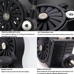 Linha De Pesca Ajustável Winder, portátil Braçadeira De Mesa, máquina De Carretel, fio De Enrolamento Reclaimer Equipamento, linha Spooler - Image 3