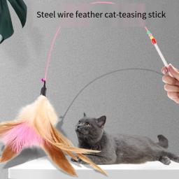Brinquedos de pelúcia gato com anel sino para animais de estimação, jogo engraçado, alta qualidade, corda elástica, Pet fornecimentos, Happy Cat acessórios, bons suprimentos - Image 1