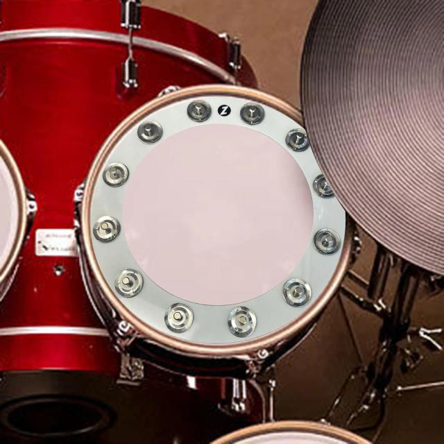 Efeito Bell para Snare Drum com 12 Sinos de Linha Única, Som Claro e Nítido, Acessório Musical DIY de 35cm
