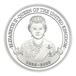 Moeda Comemorativa Rainha Elizabeth II, Prata, Artesanato em Metal, Coleção Presente - Image 3