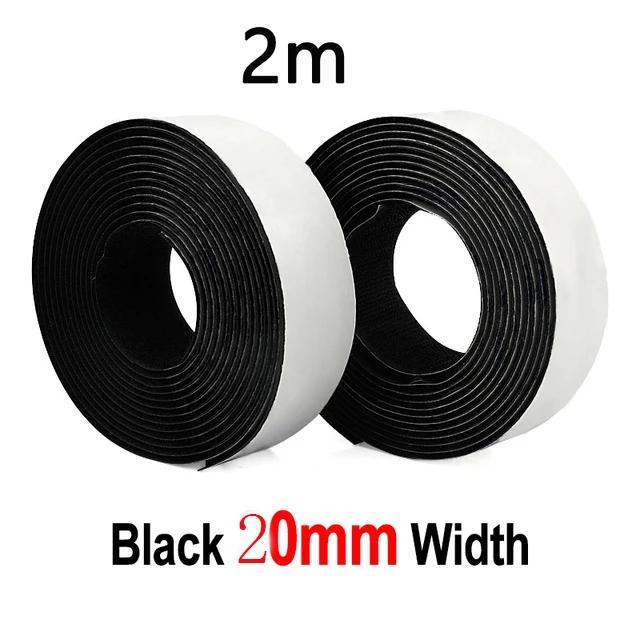 Fita Adesiva Mágica de Nylon com Gancho Autoadesivo Forte - Ideal para Projetos DIY (20mm, 2 Metros)