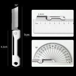 Mini faca portátil para acampamento ao ar livre, canivete inoxidável multifuncional, pingente de chaveiro, faca dobrável - Image 6