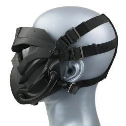 Máscara de Proteção Facial Completa para Airsoft Paintball, Tático CS Field Gear, Traje Cosplay, Halloween Festival Presente, Esqueleto - Image 4