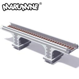 Marumine 566PCS MOC Viaduto Ideia Trem Construir Modelo Kit de Alta Velocidade Ferroviária Track Arch Bridge DIY Construction Blocks Bricks Set - Image 1