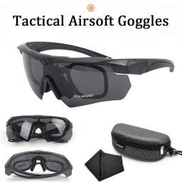 Capacete de paintball RÁPIDO com máscara de airsoft e óculos de proteção, Equipamento de proteção tática facial completa, para Caça Ao Ar Livre, Tiro, Caça, Jogos CS, Bbs - Image 5