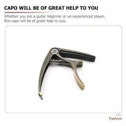 Acessórios de afinador de guitarra capo para caixa elétrica, ferramentas de porca, fornecimento de ukulele acústico - Image 4
