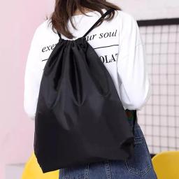 Mochila esportiva com cordão para homens e mulheres, grande capacidade, academia, natação, praia, basquete, fitness, viagem, ao ar livre, mochila - Image 2