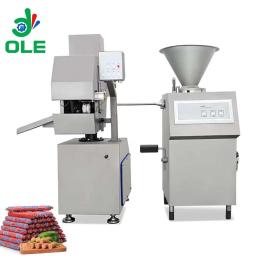 Máquina de enchimento pneumática do stuffer da salsicha do presunto da máquina de enchimento e de amarração do uso comercial - Image 2