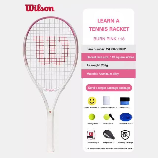 Raquetes de Tênis Profissionais Wilson para Adultos - Carbono, Elásticas e Autopráticas