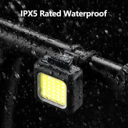 Luzes dianteiras e traseiras de bicicleta luzes de aviso de segurança ao ar livre super brilhantes com 30 grânulos LED, pequenas luzes traseiras de ciclismo impermeáveis - Image 2