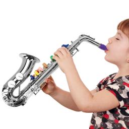 Tons simulação saxofone trompete brinquedo crianças instrumento musical cedo brinquedos educativos presentes de aniversário - Image 5
