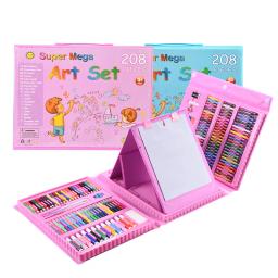 Conjunto de arte educacional para crianças, pintura, aquarela, lápis, lápis, lápis, caneta de água, Doodle Drawing Board Kit, Kids Gift, 42-208pcs - Image 6