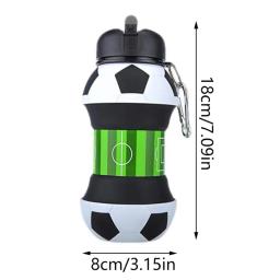 Garrafa de água dobrável para crianças, Copos Leakproof, Caneca portátil para esportes ao ar livre, Futebol, beisebol, tênis, golfe, escola - Image 6