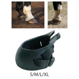 Botas de casco para equitação Protetor de casco equino Equipamento equestre Proteção durável para cavalos ao ar livre para treinamento, peças de equitação - Image 3