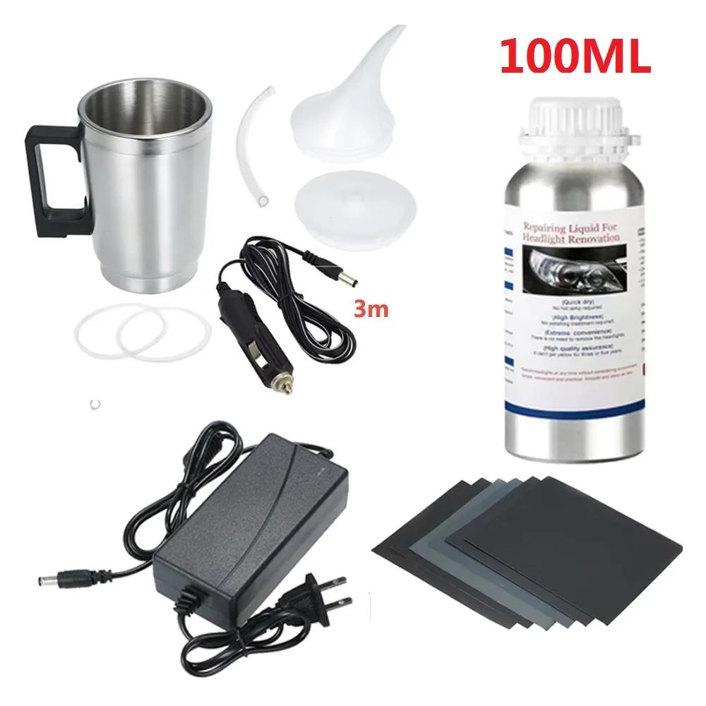 Polidor de faróis, evaporador líquido, polímero, faróis líquidos, polimento químico, kit de restauração de faróis, polonês para faróis - Image 1