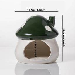 Gaiola De Cogumelo De Cerâmica para Pequenos Animais De Estimação, Produtos Pet, Suprimentos para Coelho, Furão, Chinchila, Rato, Hamster, Casa Bonita, Pet Products - Image 6