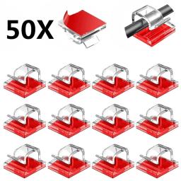 Suporte de cabo auto-adesivo, Fixer Clips, Braçadeira Management Organizer, Braçadeira para casa, escritório, carro, Wire Manager, adesivos de parede - Image 1