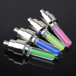 Luzes de bicicleta com sensor de movimento, luzes led com baterias, para estrada, mtb, mountain bike, tampa da válvula do pneu, acessórios de bicicleta, 2 peças - Image 2