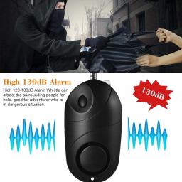 Auto-Defesa de Emergência Alarme de Segurança, Alarme Pessoal, Lanterna LED, Som Seguro, Lobo Guarda Feminino, Meninas, Criança - Image 3