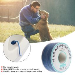 Bobina Elétrica portátil Fio Esgrima Sistema, Pet Cerca Cabos, Arame Esgrima, Universal, Subterrâneo, 300m, 984ft, para Cão, Gato - Image 5