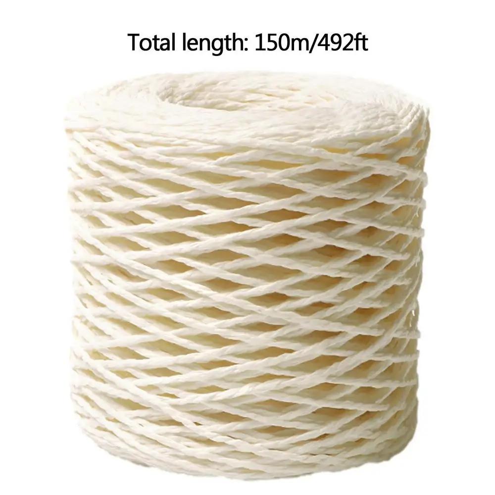 Rafia para Artesanato, Fio de Rafia Natural para Embrulho, Malha De Arame, Textura Matte, Fitas De Papel, DIY Hat Decor - Image 1