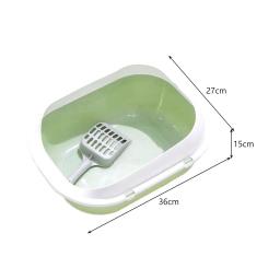 Open Top Pet Litter Box, Bandeja Bedpan, Grande Espaço, Fácil de Limpar, Recipiente De Areia Do Banheiro, Pequeno e Grande Gato, Gatinho e Gatos - Image 6