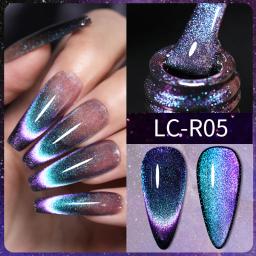 LILYCUTE Magnético Gel Conjunto de Esmalte, Glitter Reflexivo 9D, Vara Magnética Cat, Mergulhe Off Nail Art, Verniz, 10Pcs por Conjunto - Image 3