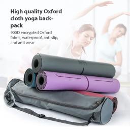 Saco de yoga impresso tapete de yoga saco de esportes das mulheres dos homens saco de esteira de pilates mochila de fitness dança ginásio capa de esportes mochila venda quente - Image 6