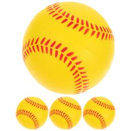 Softballs de esponja macia para prática, brinquedos de beisebol infantil, treinamento de PU, batendo, estudante, crianças, 4 peças - Image 2