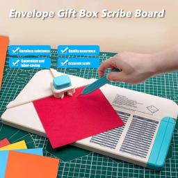 DIY Gift Box Envelope, Scribe Board, Punch Board, Scrapbook Box, Novos Suprimentos de Corte, Embos T8x9 - Image 2
