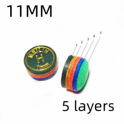 Dicas para Bilhar, acessórios para bilhar Tako, Dureza H, 5 camadas, 11mm, 2pcs - Image 1